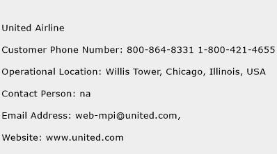 United Airline Phone Number Customer Service