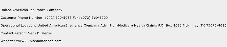 United American Insurance Company Phone Number Customer Service