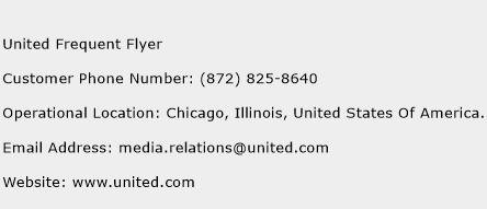 United Frequent Flyer Phone Number Customer Service