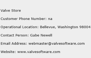 Valve Store Phone Number Customer Service