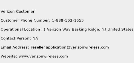 Verizon Customer Phone Number Customer Service