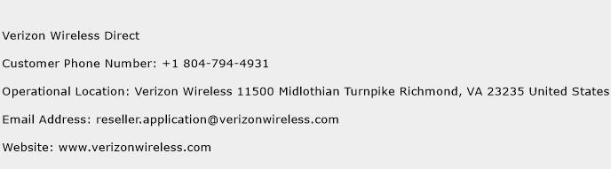 Verizon Wireless Direct Phone Number Customer Service