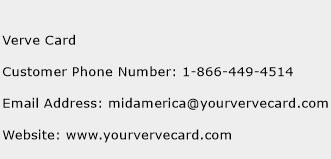 Verve Card Phone Number Customer Service