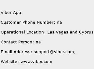 Viber App Phone Number Customer Service