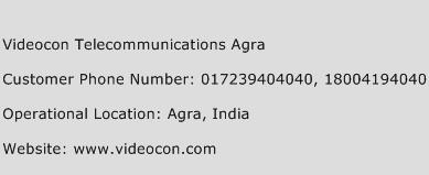 Videocon Telecommunications Agra Phone Number Customer Service