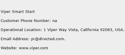 Viper Smart Start Phone Number Customer Service