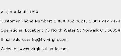Virgin Atlantic USA Phone Number Customer Service