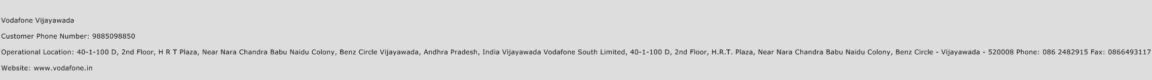 Vodafone Vijayawada Phone Number Customer Service