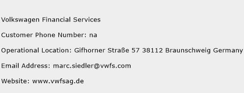 Volkswagen Financial Services Phone Number Customer Service