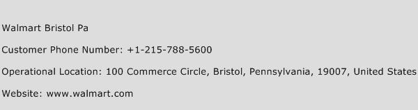 Walmart Bristol Pa Phone Number Customer Service