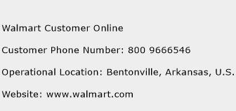 Walmart Customer Online Phone Number Customer Service