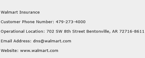 Walmart Insurance Phone Number Customer Service