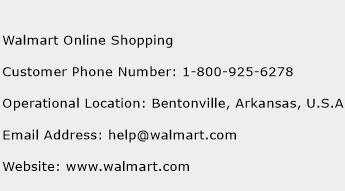 Walmart Online Shopping Phone Number Customer Service