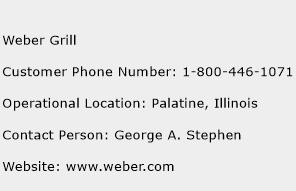 Weber Grill Phone Number Customer Service