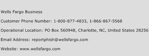 Wells Fargo Business Phone Number Customer Service