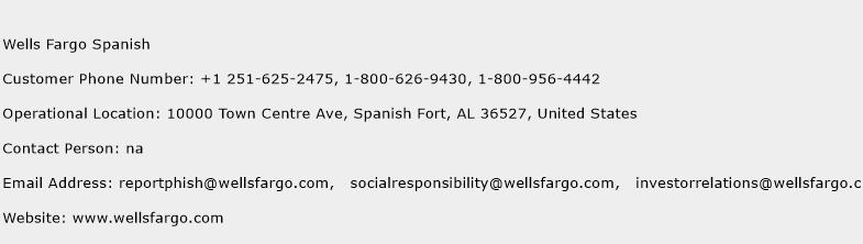 Wells Fargo Spanish Phone Number Customer Service