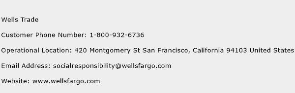 Wells Trade Phone Number Customer Service