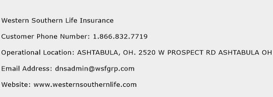 Western Southern Life Insurance Phone Number Customer Service