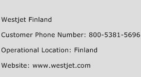 Westjet Finland Phone Number Customer Service