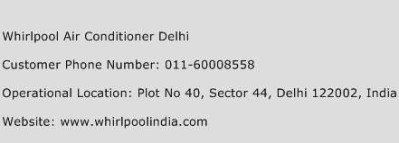 Whirlpool Air Conditioner Delhi Phone Number Customer Service