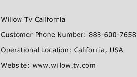 Willow Tv California Phone Number Customer Service