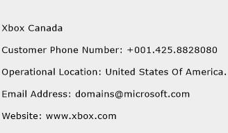 Xbox Canada Phone Number Customer Service