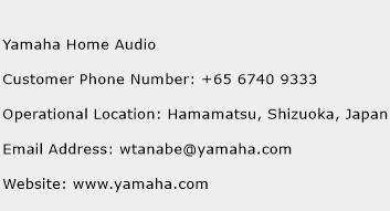 Yamaha Home Audio Phone Number Customer Service