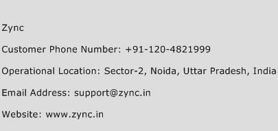 Zync Phone Number Customer Service
